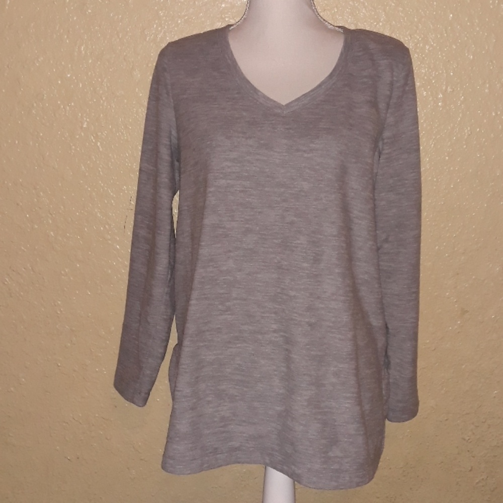 Style & Co gray fleet sweater Medium